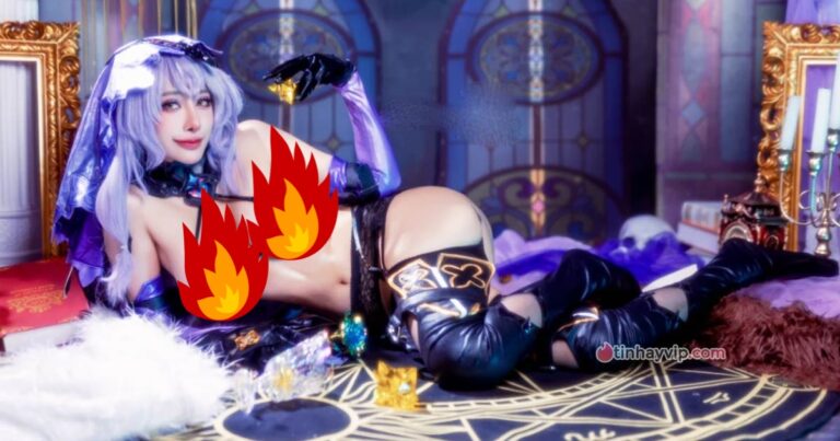 Byoru cosplay Black Swan Honkai Star Rail khoe trọn vòng 1 phổng phao