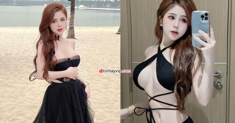 Khó thở trước loạt áo xẻ ngực của hot Tiktoker Trinh Y Tá