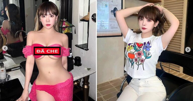 Nữ streamer Queen Dami diện bikini nhỏ xíu xuýt nữa thì “cặp bóng” đã “nhảy” ra ngoài