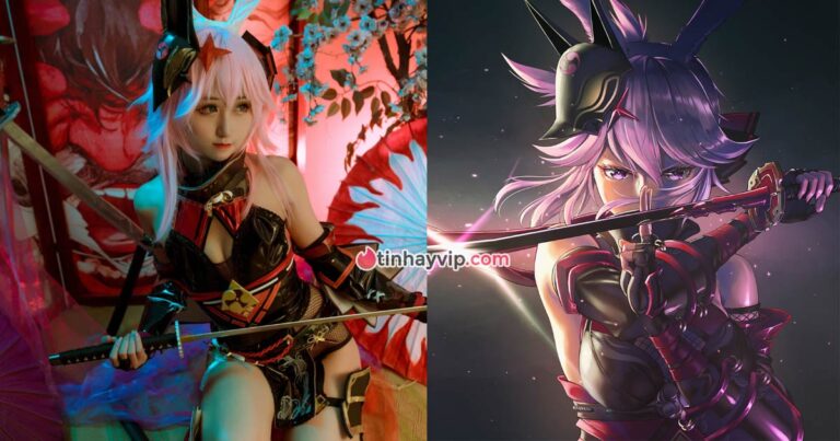 Cosplay Yae Kusumi Honkai Impact xinh lung linh