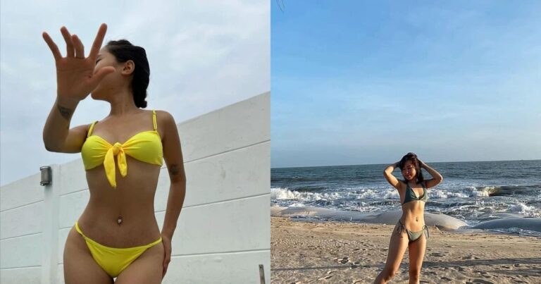 Uyên Pu diện bikini khoe đường cong quyến rũ của mẹ 1 con