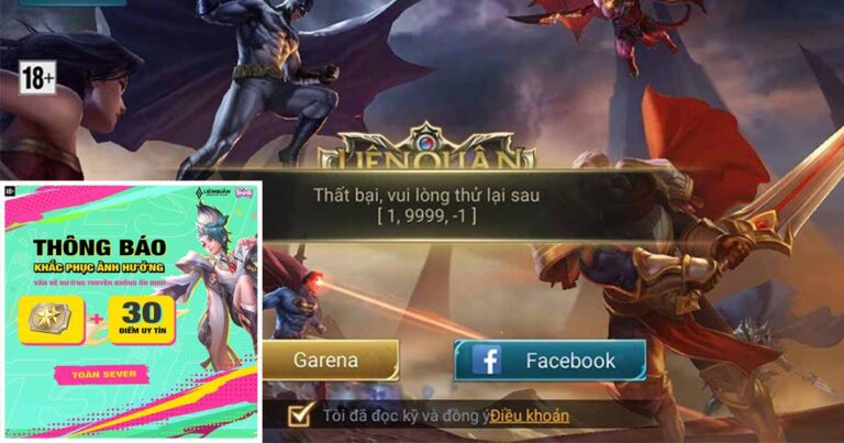 Liên Quân Mobile: Garena đền bù cho người chơi sau sự cố đường truyền