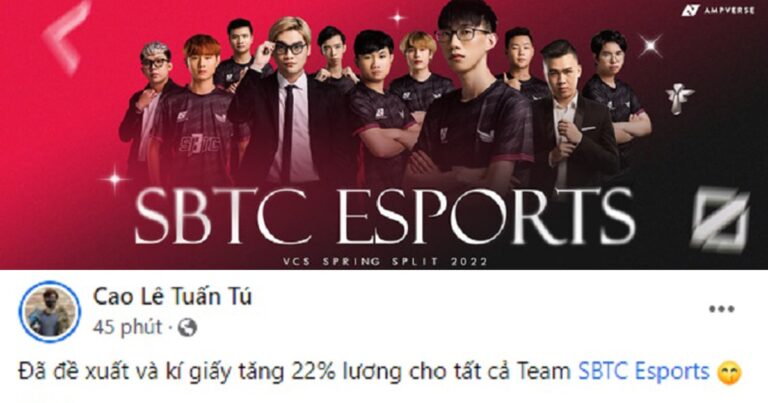 SBTC Esports tiếp tục những “ngày thăng hoa” của mình