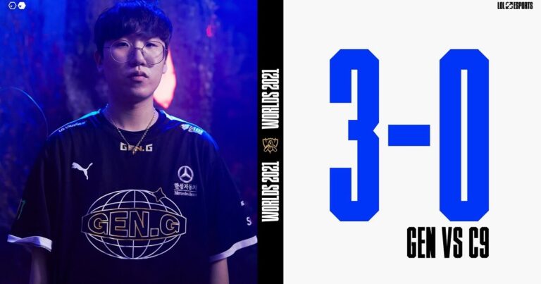 Bán kết CKTG 2021 – Gen.G Esports “tiễn thẳng” C9 về nhà, sân chơi giờ là của LPL và LCK