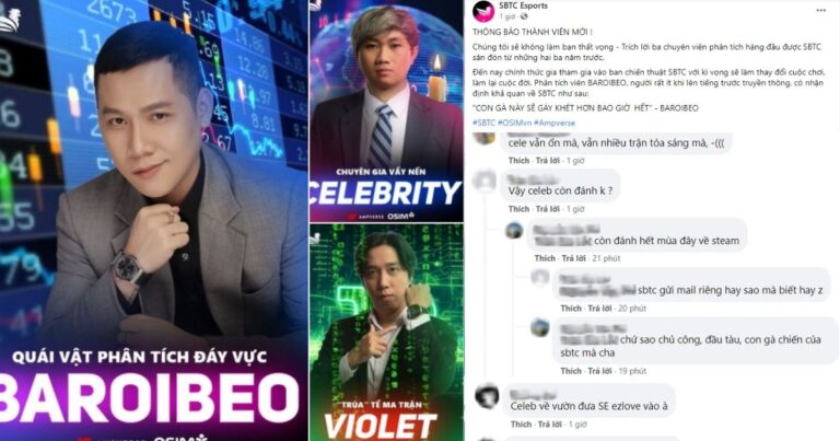 Giữa lùm xùm Celebrity giải nghệ – SBTC Esports bất ngờ giới thiệu ban huấn luyện mới khiến fan hoang mang